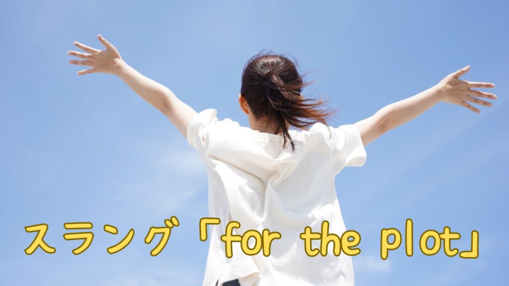 スラング「for the plot」の意味